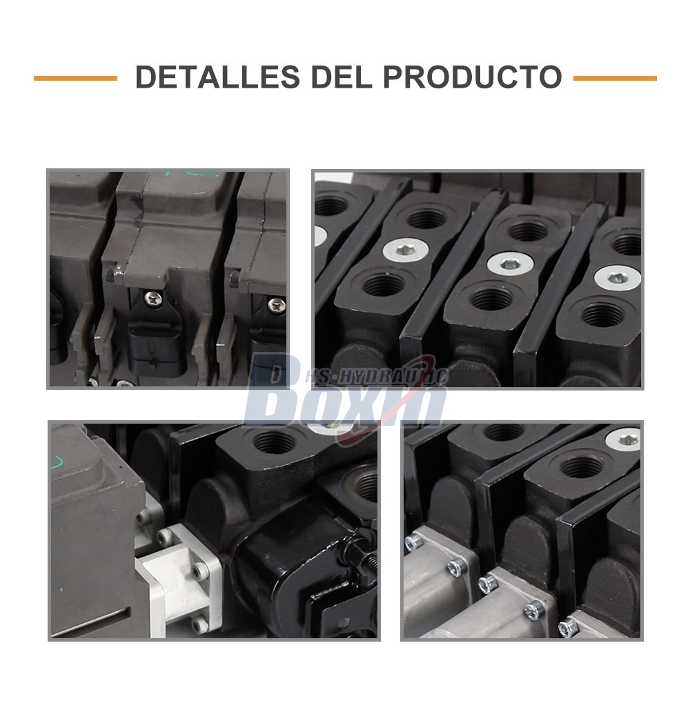 Reliable SD8EMA-4OT 4 Spool Sectional Directional Valve for Heavy Machinery